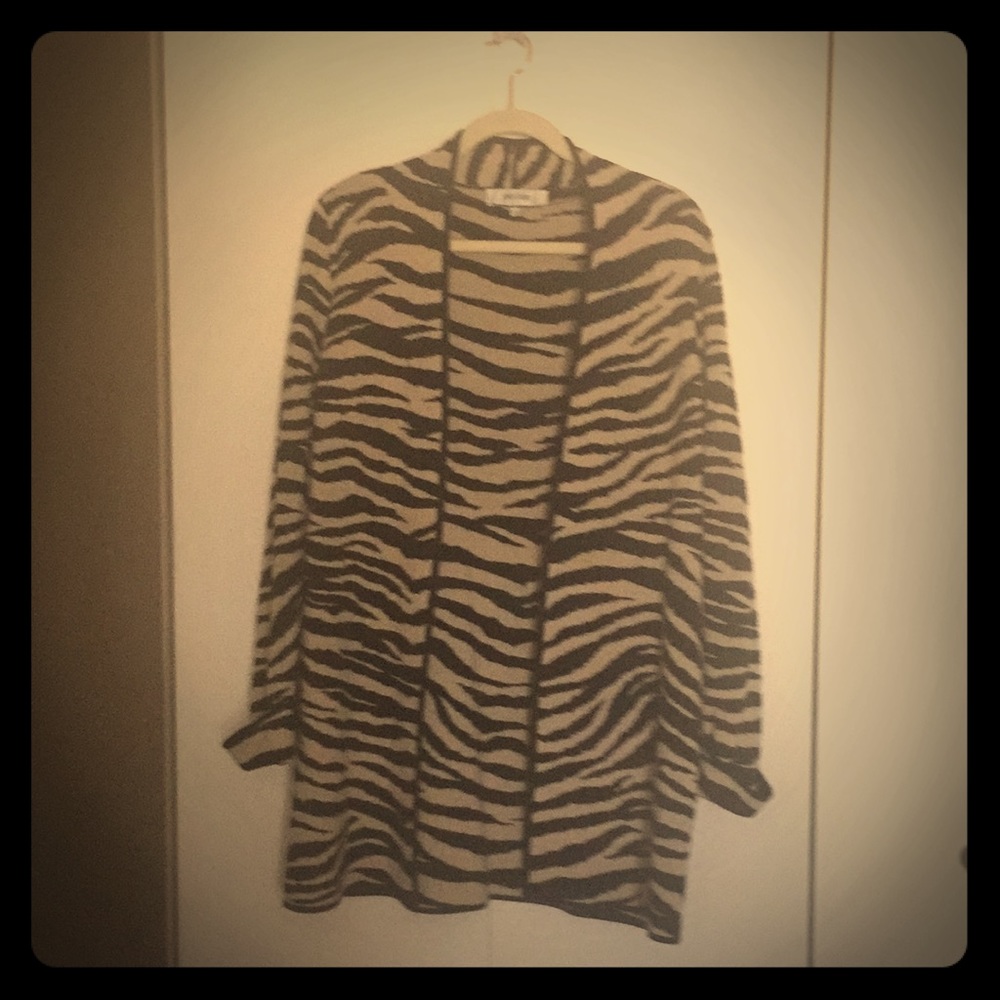 Jones Studio Sweater/Blazer, Zebra Print